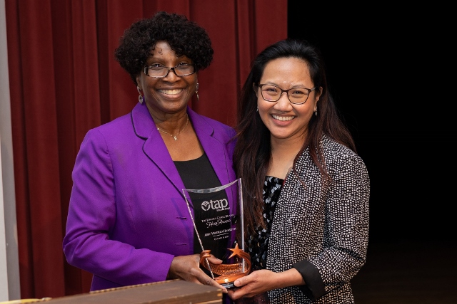 Annette Lewis (L) and Abby Verdillo Hamilton