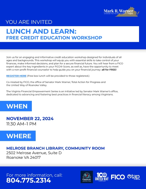 FICO Lunch and Learn Flyer